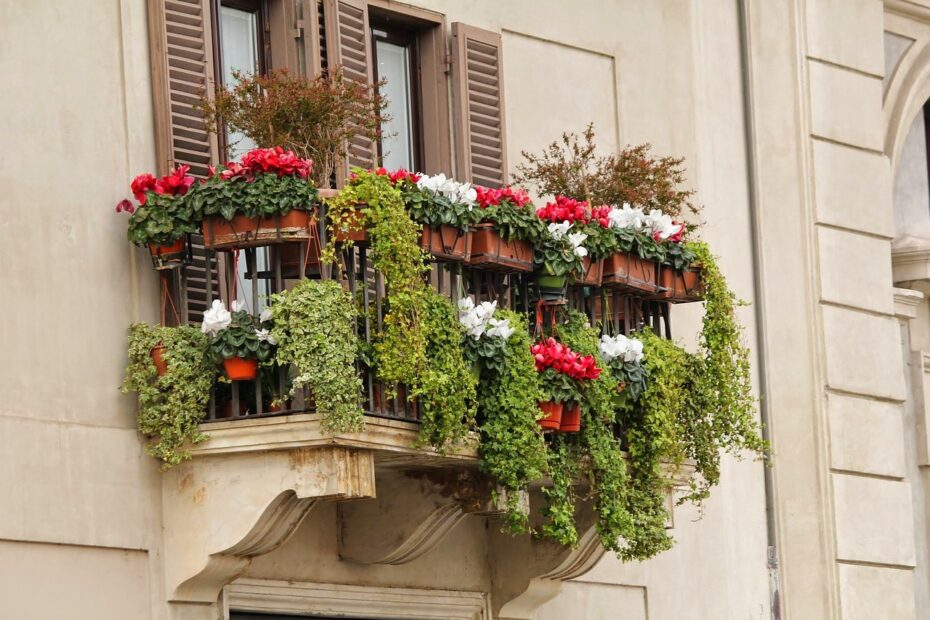 kwiecisty balkon