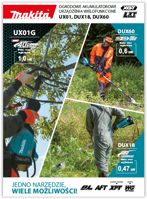 Narzędzia wielofunkcyjne DUX/UX Makita